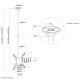 NEWSTAR FLAT SCREEN CEILING MOUNT (HEIGHT: 106-156 CM) 32-75” BLACK