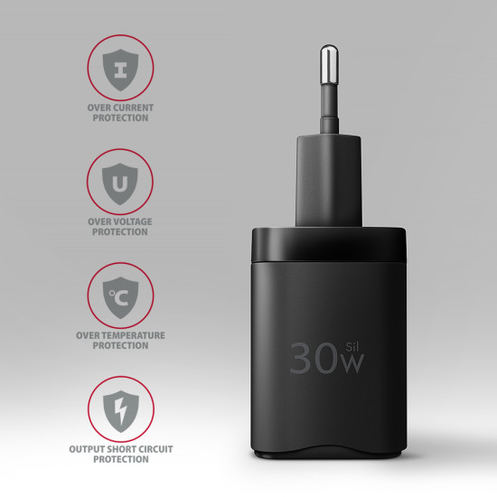 Axagon ACU-PD30 kroviklis jungiama tinkl PD 30W, 1x port USB-C, PD3.0/QC3.0/AFC/FCP/Apple Juoda Mobile phone, Smartphone, Smartwatch, Tablet, Universal, Watch Black AC Fast charging Indoor Axagon ACU-PD30 kroviklis jungiama tinkl PD 30W, 1x port USB-C, PD3.0/QC3.0/AFC/FCP/Apple Juoda Mobile phone, Smartphone, Smartwatch, Tablet, Universal, Watch Black AC Fast charging Indoor