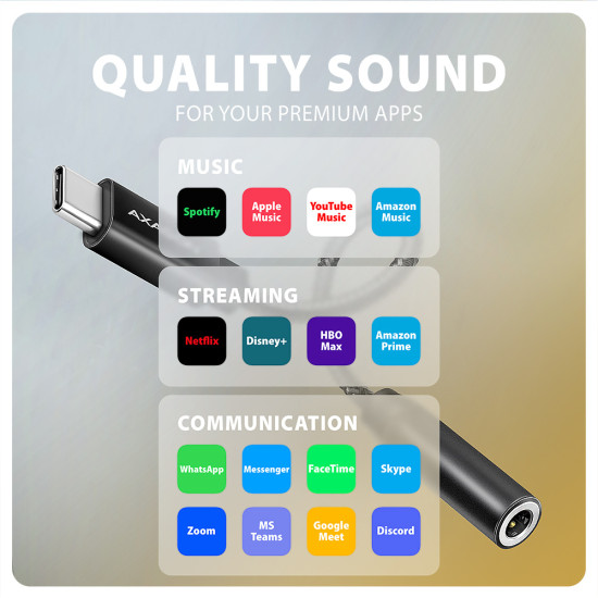 Axagon ADA-HC audio cable 0.1 m 3.5mm USB Type-C Black Axagon ADA-HC audio cable 0.1 m 3.5mm USB Type-C Black