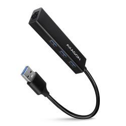 HMA-GL3A Multiport-Hub USB 3.0 Typ A Gbit-LAN 3x USB-A microSD