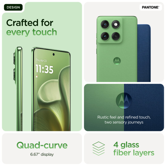 Motorola edge 60 16.9 cm (6.67") Dual SIM Android 15 5G USB Type-C 12 GB 512 GB 5200 mAh Green