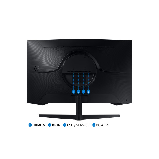 LCD Monitor|SAMSUNG|Odyssey G5|32"|Gaming/Curved|Height adjustable|Matte|Panel VA|2560x1440|16:9|165 Hz|1 ms|Colour Black|LS32CG552EUXEN