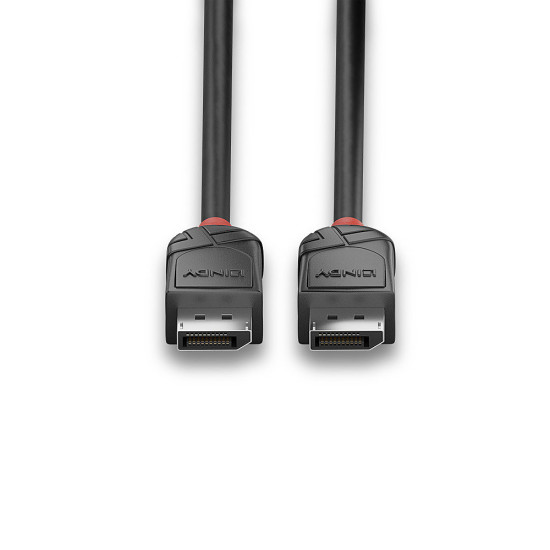 Lindy 0.5m DisplayPort 1.2 Cable, Black Line Lindy 0.5m DisplayPort 1.2 Cable, Black Line