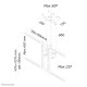 Neomounts PLASMA-C100BLACK Monitor/TV mount ceiling 37-75" - h 67-107 cm