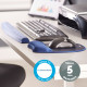 Fellowes 9178401 wrist rest Gel, Polyurethane Blue Fellowes 9178401 wrist rest Gel, Polyurethane Blue