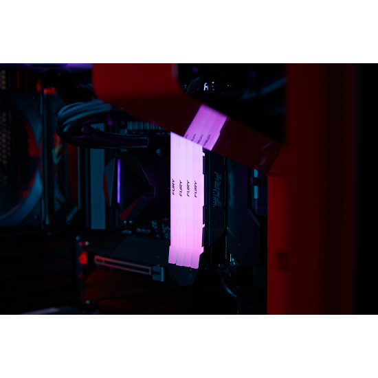 Kingston Technology FURY 16GB 3200MT/s DDR4 CL16 DIMM (Kit of 2) Renegade RGB Kingston Technology FURY 16GB 3200MT/s DDR4 CL16 DIMM (Kit of 2) Renegade RGB