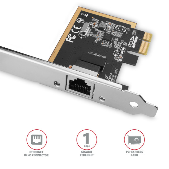 Axagon PCEE-GRF network card Internal Ethernet 1000 Mbit/s Axagon PCEE-GRF network card Internal Ethernet 1000 Mbit/s