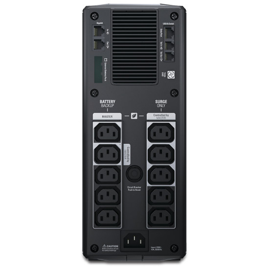 APC Back-UPS Pro, 1500VA/865W, Tower, 230V, 10x IEC C13 outlets, AVR, LCD, User Replaceable Battery APC Back-UPS Pro, 1500VA/865W, Tower, 230V, 10x IEC C13 outlets, AVR, LCD, User Replaceable Battery