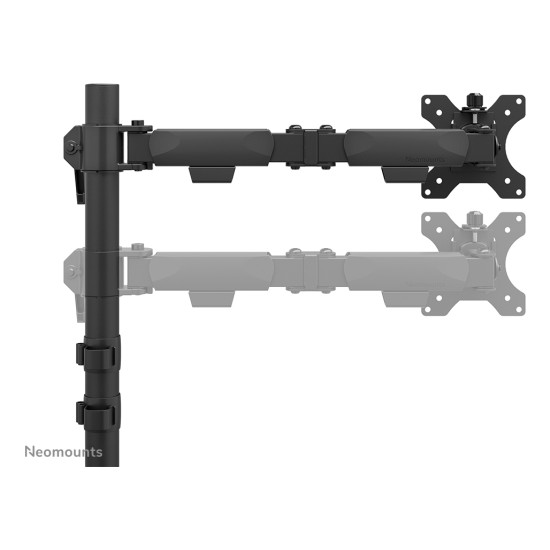Neomounts DS60-600BL1 Monitor arm 10-32" - Quick-fix - 180°-stop
