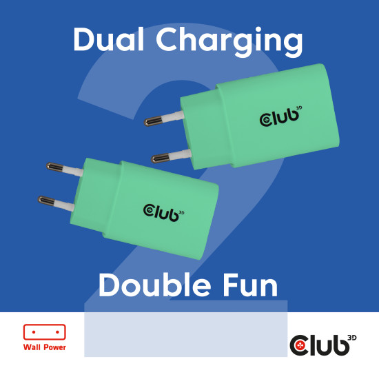 2-Pack USB-C® Charger 30Watt Green 2-Pack USB-C® Charger 30Watt Green