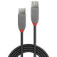 Lindy 1m USB 2.0 Type A Extension Cable, Anthra Line Lindy 1m USB 2.0 Type A Extension Cable, Anthra Line