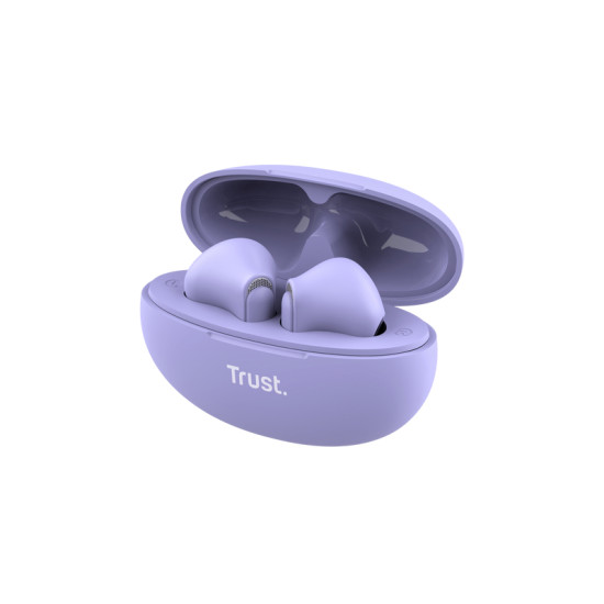Trust Yavi Headset True Wireless Stereo (TWS) In-ear Calls/Music USB Type-C Bluetooth Purple Trust Yavi Headset True Wireless Stereo (TWS) In-ear Calls/Music USB Type-C Bluetooth Purple