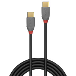 1m USB 2.0 Type C to C Cable, Anthra Line