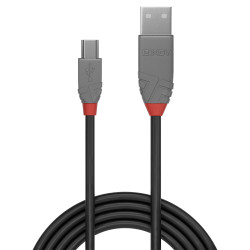 5m USB 2.0 Type A to Mini-B Cable, Anthra Line