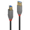 0.5m USB 3.2 Type A to B Cable, 5Gbps, Anthra Line