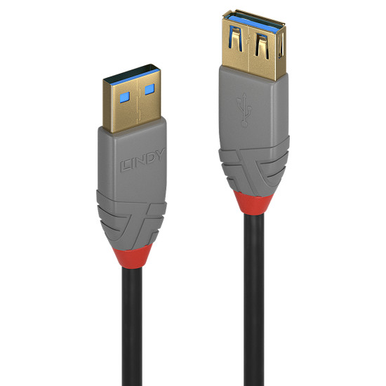 Lindy 2m USB 3.2 Type A Extension Cable, 5Gbps, Anthra Line Lindy 2m USB 3.2 Type A Extension Cable, 5Gbps, Anthra Line