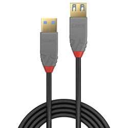 2m USB 3.2 Type A Extension Cable, 5Gbps, Anthra Line