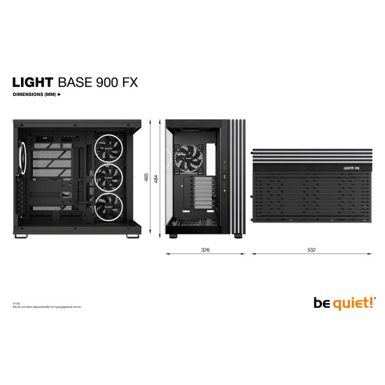 be quiet! LIGHT BASE 900 FX Black Full Tower be quiet! LIGHT BASE 900 FX Black Full Tower
