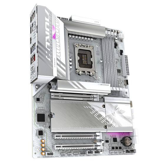 GIGABYTE B860 AORUS ELITE WIFI7 ICE Motherboard - Intel Core Ultra Series CPUs, 14+1+2+1 Phases VRM, up to 9200MHz DDR5, 1xPCIe 5.0 + 2xPCIe 4.0 M.2, 2.5GbE LAN, WIFI 7, USB 4 GIGABYTE B860 AORUS ELITE WIFI7 ICE Motherboard - Intel Core Ultra Series CPUs, 14+1+2+1 Phases VRM, up to 9200MHz DDR5, 1xPCIe 5.0 + 2xPCIe 4.0 M.2, 2.5GbE LAN, WIFI 7, USB 4