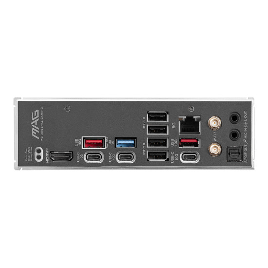 Mainboard|MSI|AMD B850|SAM5|ATX|Memory DDR5|Memory slots 4|3xPCI-Express 16x|4xM.2|1xHDMI|1xAudio-In|1xAudio-Out|4xUSB 2.0|1xUSB 3.0|2xUSB 3.2|3xUSB-C|1xRJ45|B850TOMAHAWKMAXWIFI
