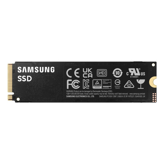 SSD|SAMSUNG|990 PRO|1TB|M.2|PCIE|NVMe|MLC|Write speed 6900 MBytes/sec|Read speed 7450 MBytes/sec|2.3mm|TBW 600 TB|MTBF 1500000 hours|MZ-V9P1T0BW