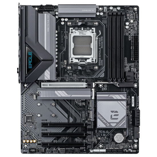 Mainboard|GIGABYTE|AMD B850|SAM5|ATX|Memory DDR5|Memory slots 4|3xPCI-Express 16x|3xM.2|1xHDMI|1xDisplayPort|4xUSB 2.0|4xUSB 3.2|1xUSB-C|1xRJ45|3xAudio port|B850EAGLEWIFI6E