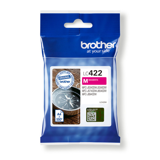 Brother LC422M ink cartridge 1 pc(s) Original Magenta Brother LC422M ink cartridge 1 pc(s) Original Magenta