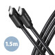 Axagon BUCM3-CM15AB USB cable USB 3.2 Gen 1 (3.1 Gen 1) 1.5 m USB C Black Axagon BUCM3-CM15AB USB cable USB 3.2 Gen 1 (3.1 Gen 1) 1.5 m USB C Black