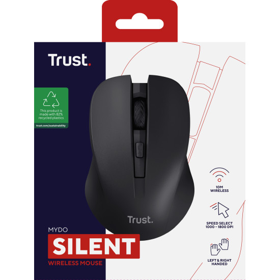 Trust Mydo mouse Office Ambidextrous RF Wireless Optical 1800 DPI Trust Mydo mouse Office Ambidextrous RF Wireless Optical 1800 DPI