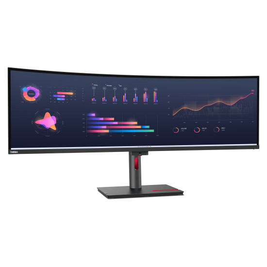 Lenovo ThinkVision P49w-30 LED display 124.5 cm (49") 5120 x 1440 pixels DQHD Black Lenovo ThinkVision P49w-30 LED display 124.5 cm (49") 5120 x 1440 pixels DQHD Black