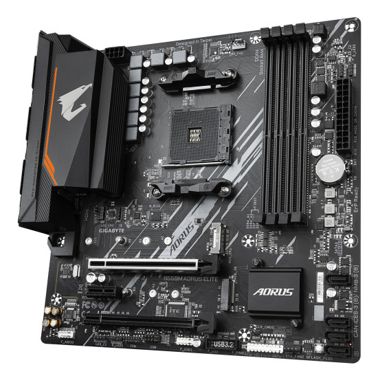 Mainboard|GIGABYTE|AMD B550|SAM4|Micro-ATX|Memory DDR4|Memory slots 4|1xPCI-Express 3.0 1x|1xPCI-Express 3.0 4x|1xPCI-Express 4.0 16x|2xM.2|1xDVI-D|1xHDMI|2xAudio-In|1xAudio-Out|4xUSB 2.0|4xUSB 3.2|1xPS/2|1xRJ45|B550MAORUSELITE1.3 Mainboard|GIGABYTE|AMD B550|SAM4|Micro-ATX|Memory DDR4|Memory slots 4|1xPCI-Express 3.0 1x|1xPCI-Express 3.0 4x|1xPCI-Express 4.0 16x|2xM.2|1xDVI-D|1xHDMI|2xAudio-In|1xAudio-Out|4xUSB 2.0|4xUSB 3.2|1xPS/2|1xRJ45|B550MAORUSELITE1.3