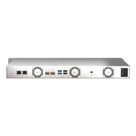 QNAP TS-435XEU NAS Rack (1U) Marvell CN9131 4 GB DDR4 0 TB QNAP QTS Black, Grey
