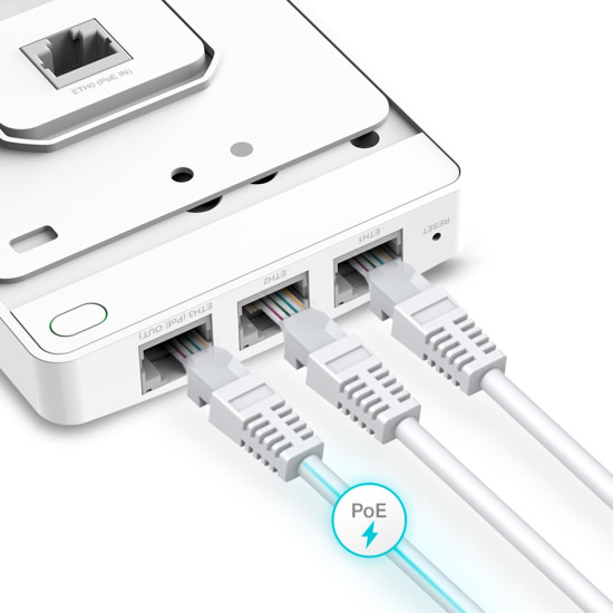 TP-Link Omada AX3000 Wall Plate WiFi 6 Access Point TP-Link Omada AX3000 Wall Plate WiFi 6 Access Point