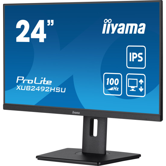 iiyama XUB2492HSU-B6 computer monitor 60.5 cm (23.8") 1920 x 1080 pixels Full HD LED Black iiyama XUB2492HSU-B6 computer monitor 60.5 cm (23.8") 1920 x 1080 pixels Full HD LED Black