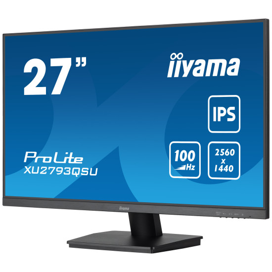 iiyama ProLite XU2793QSU-B6 computer monitor 68.6 cm (27") 2560 x 1440 pixels Wide Quad HD LED Black iiyama ProLite XU2793QSU-B6 computer monitor 68.6 cm (27") 2560 x 1440 pixels Wide Quad HD LED Black
