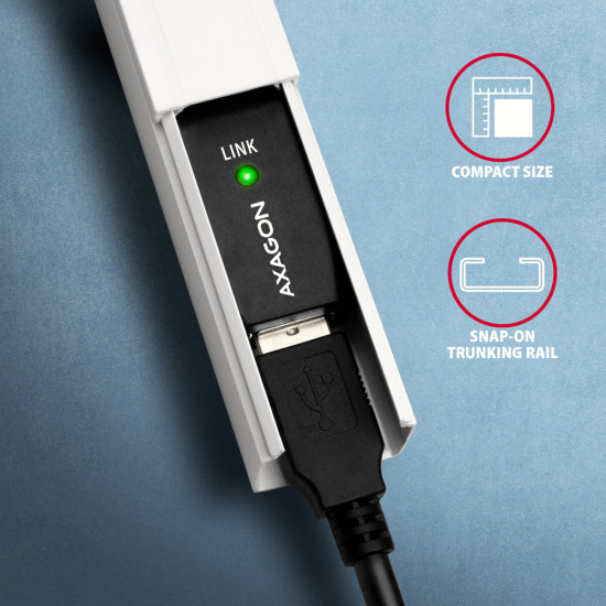Axagon ADR-215 USB 2.0 A-M -> A-F active extension/repeater cable 15m - Kabel - Digital/Daten USB cable USB A Black Axagon ADR-215 USB 2.0 A-M -> A-F active extension/repeater cable 15m - Kabel - Digital/Daten USB cable USB A Black