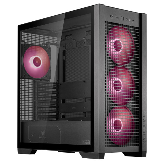 Case|ASUS|TUF Gaming GT302 ARGB|MidiTower|Case product features Transparent panel|Not included|ATX|EATX|MicroATX|MiniITX|Colour Black|TUFGAMINGGT302ARGBBK Case|ASUS|TUF Gaming GT302 ARGB|MidiTower|Case product features Transparent panel|Not included|ATX|EATX|MicroATX|MiniITX|Colour Black|TUFGAMINGGT302ARGBBK