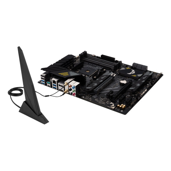 Mainboard|ASUS|AMD B550|SAM4|ATX|Memory DDR4|Memory slots 4|1xPCI-Express 3.0 1x|1xPCI-Express 3.0 4x|1xPCI-Express 4.0 16x|2xM.2|1xHDMI|1xDisplayPort|2xAudio-In|3xAudio-Out|2xUSB 2.0|1xUSB type C|5xUSB 3.2|1xOptical S/PDIF|1xRJ45|TUFGAMB550-PLUSWIFIII Mainboard|ASUS|AMD B550|SAM4|ATX|Memory DDR4|Memory slots 4|1xPCI-Express 3.0 1x|1xPCI-Express 3.0 4x|1xPCI-Express 4.0 16x|2xM.2|1xHDMI|1xDisplayPort|2xAudio-In|3xAudio-Out|2xUSB 2.0|1xUSB type C|5xUSB 3.2|1xOptical S/PDIF|1xRJ45|TUFGAMB550-PLUSWIFIII