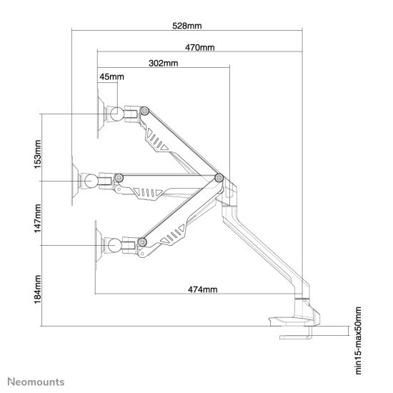 Neomounts desk monitor arm Neomounts desk monitor arm