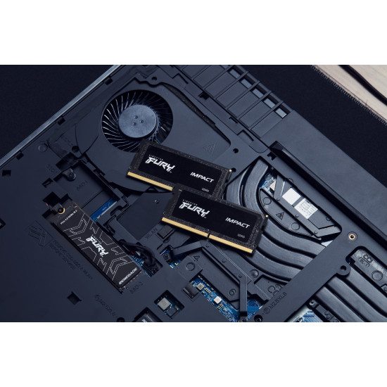 64GB 5600MT/s DDR5 CL40 SODIMM (Kit of 2) FURY Impact PnP 64GB 5600MT/s DDR5 CL40 SODIMM (Kit of 2) FURY Impact PnP