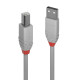 Lindy 3m USB 2.0 Type A to B Cable, Anthra Line, Grey Lindy 3m USB 2.0 Type A to B Cable, Anthra Line, Grey
