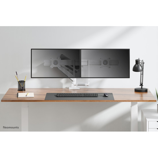 Neomounts DS75-450WH2 Monitor arm 17-32" - gas spring - Topfix - 180°-stop