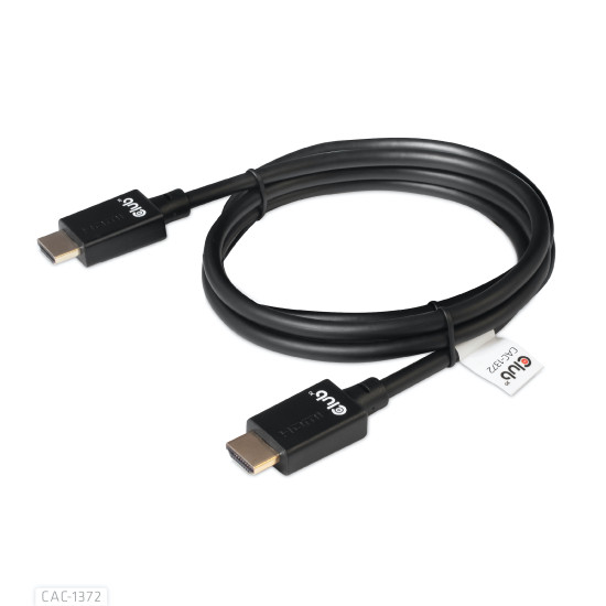 CLUB3D Ultra High Speed HDMI 4K120Hz, 8K60Hz Certified Cable 48Gbps M/M 2 m / 6.56 ft CLUB3D Ultra High Speed HDMI 4K120Hz, 8K60Hz Certified Cable 48Gbps M/M 2 m / 6.56 ft