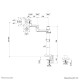 Neomounts DS60-425BL1 Monitor arm 17-27" - space saving