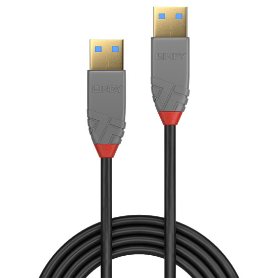 Lindy 5m USB 3.2 Type A Cable, 5Gbps, Anthra Line Lindy 5m USB 3.2 Type A Cable, 5Gbps, Anthra Line