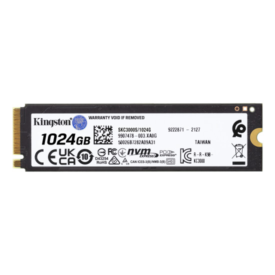 Kingston Technology 1024G KC3000 M.2 2280 NVMe SSD Kingston Technology 1024G KC3000 M.2 2280 NVMe SSD