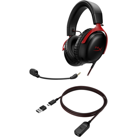 HEADSET HYPERX CLOUD III/BLACK/RED 727A9AA HYPERX