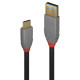 Lindy 0.5m USB 3.2 Type A to C Cable, 10Gbps, 5A, PD, Anthra Line Lindy 0.5m USB 3.2 Type A to C Cable, 10Gbps, 5A, PD, Anthra Line