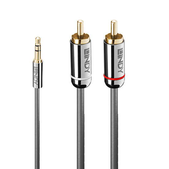 Lindy 10m 3.5mm to Phono Audio Cable, Cromo Line Lindy 10m 3.5mm to Phono Audio Cable, Cromo Line