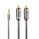 Lindy 10m 3.5mm to Phono Audio Cable, Cromo Line Lindy 10m 3.5mm to Phono Audio Cable, Cromo Line